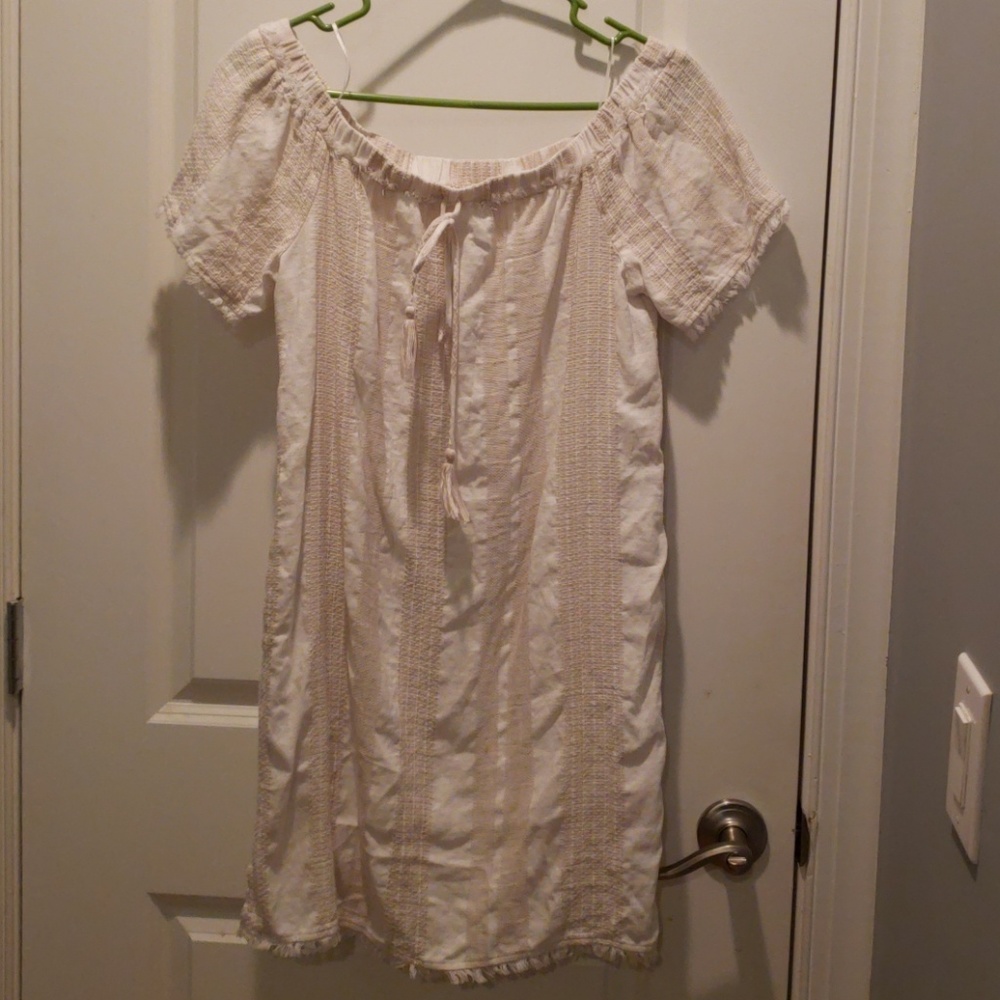 Light tan canvas dress